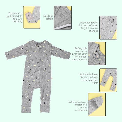 Baby Organic Cotton Sleepsuit - Astro