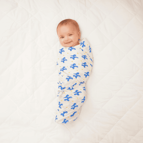 Baby Muslin Swaddles - Blue Safari - Pack of 2