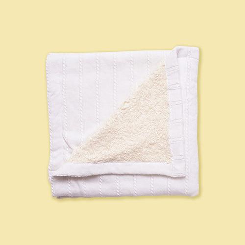 Ivory Sherpa Baby Blanket