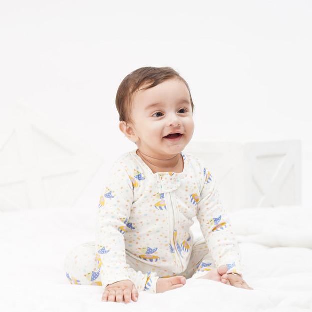 Baby Bamboo Sleepsuit - Chirpy Chicks