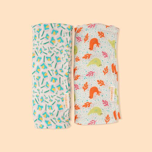 Baby Muslin Swaddles - Nature's Harmony - Pack of 2