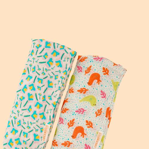 Baby Muslin Swaddles - Nature's Harmony - Pack of 2