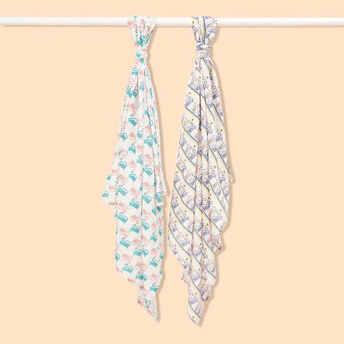 Baby Muslin Swaddles - Purrfect Pals - Pack of 2