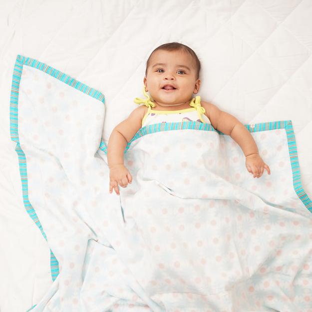 Baby Muslin Dohar - Sparkling Fireworks