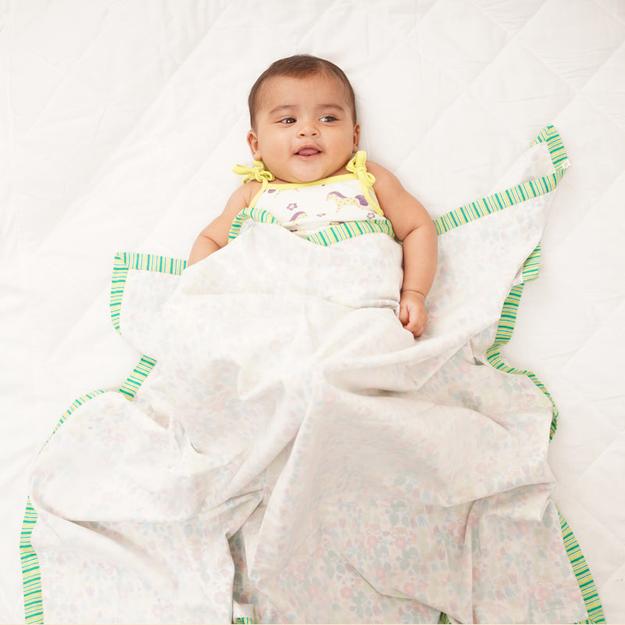 Baby Muslin Dohar - Wildflower Wonder