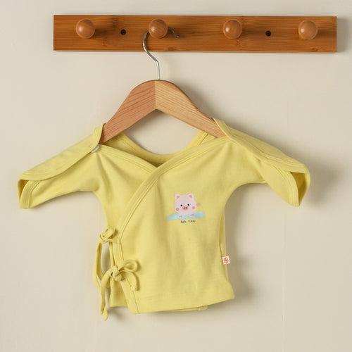 Preemie Baby Organic Cotton Top - Puddle Pond