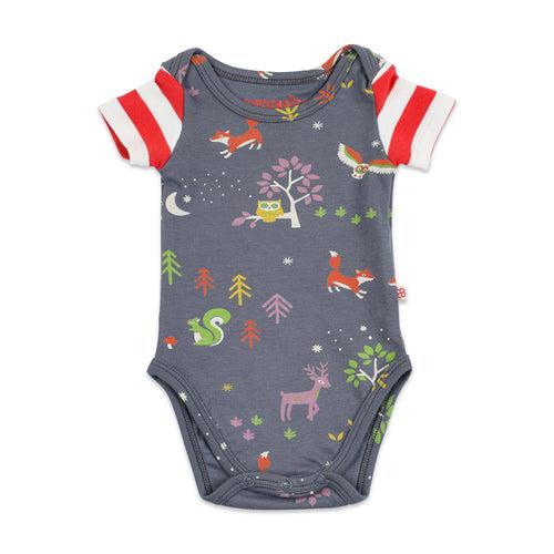 Baby Organic Cotton Bodysuit - Forest Friends