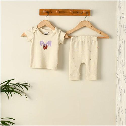 Baby Organic Cotton T-shirt and Pant Set - Hanging Out