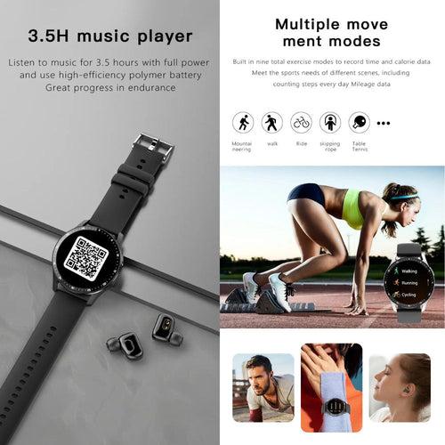 The QuantumSphere ® Elite - Android Smartwatch with Earbuds