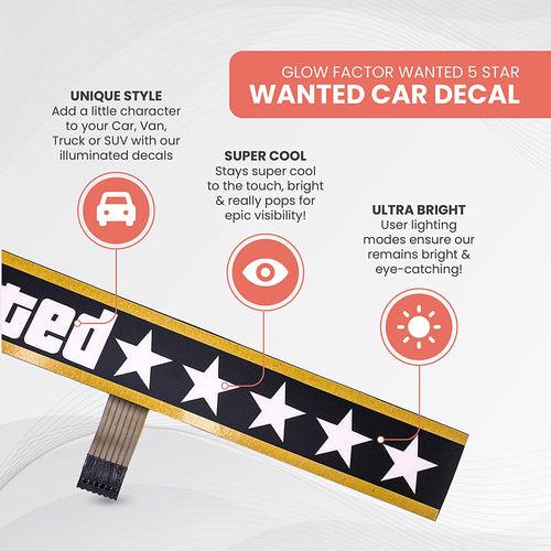XSociety®️ Electric LED Sticker - WANTED