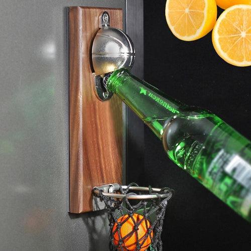 Basketball Bottle Opener - Coolest Wall Mount Beer Bottle Opener