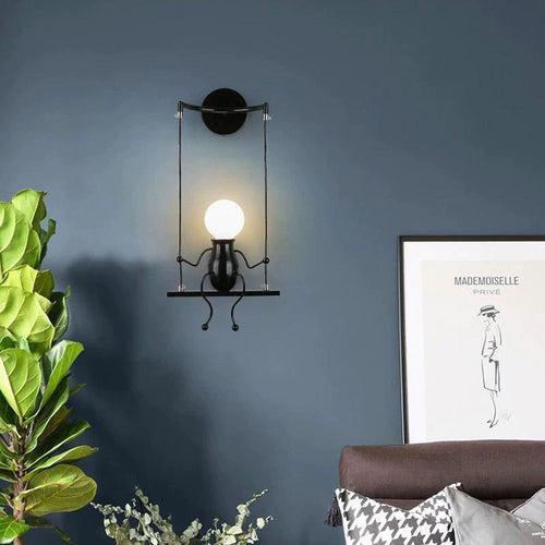 The Stickman Swing Lamp ( Cute Lamp for Bedroom )