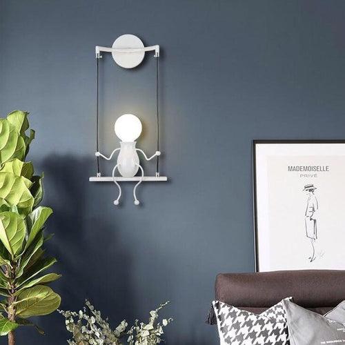 The Stickman Swing Lamp ( Cute Lamp for Bedroom )