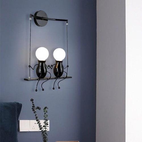 The Stickman Swing Lamp ( Cute Lamp for Bedroom )