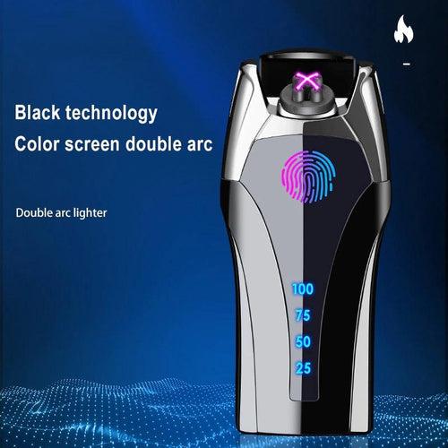 Touchscreen Dual Arc Electric Lighter - Windproof Sensored Lighter