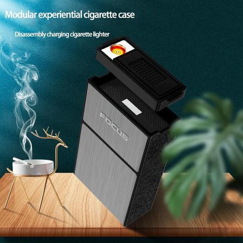 Jeffmax® Portable Electric Plasma Lighter + 20 pcs Cigarette Case
