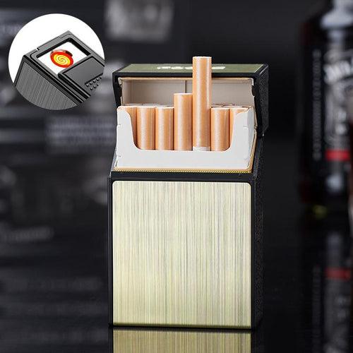 Jeffmax® Portable Electric Plasma Lighter + 20 pcs Cigarette Case