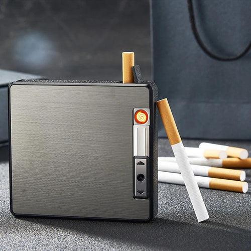 Mafby® Rechargeable Electronic Lighter + 19 pcs Cigarette Case