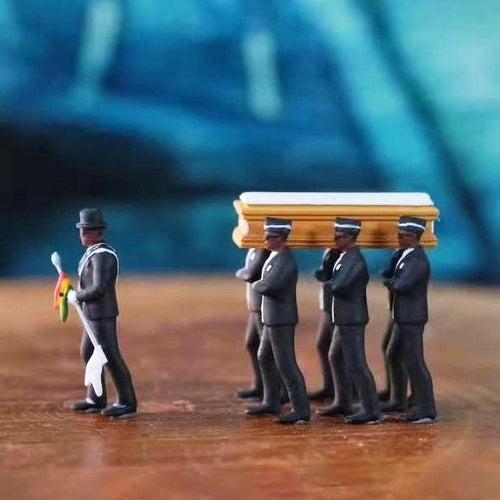 Funeral Coffin Pallbearers Scale Model | Best Halloween Decor