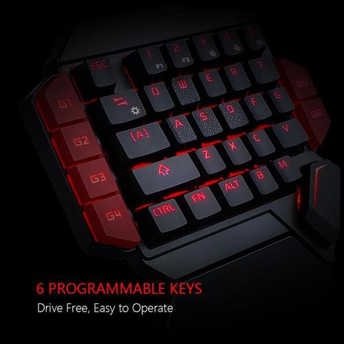 GreyTech® Z2 Combo ( One Handed Keyboard + Mouse )