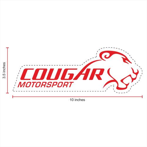 Cougar Motorsport Print & Cut Sticker