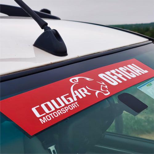 Windscreen Stickers Cougar Motorsport Official