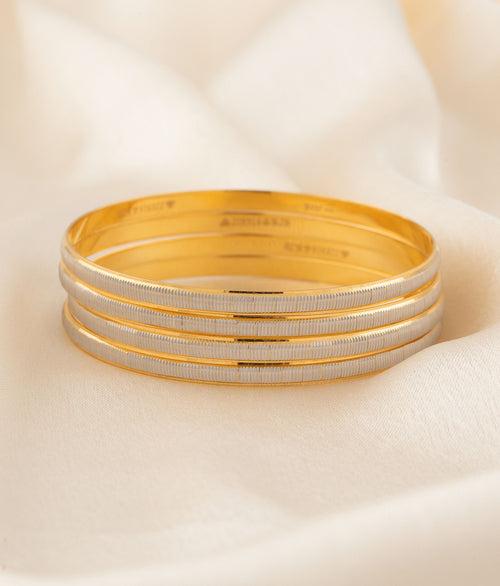 Amira Gold Bangles (Set of 4)