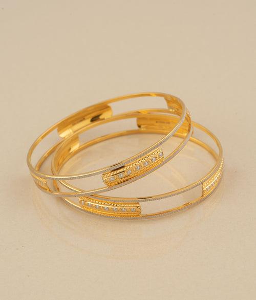 Nitya Gold Bangles (Set of 2)