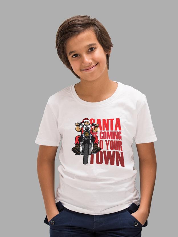 Santa Is Coming To Your Town Santa T-shirt