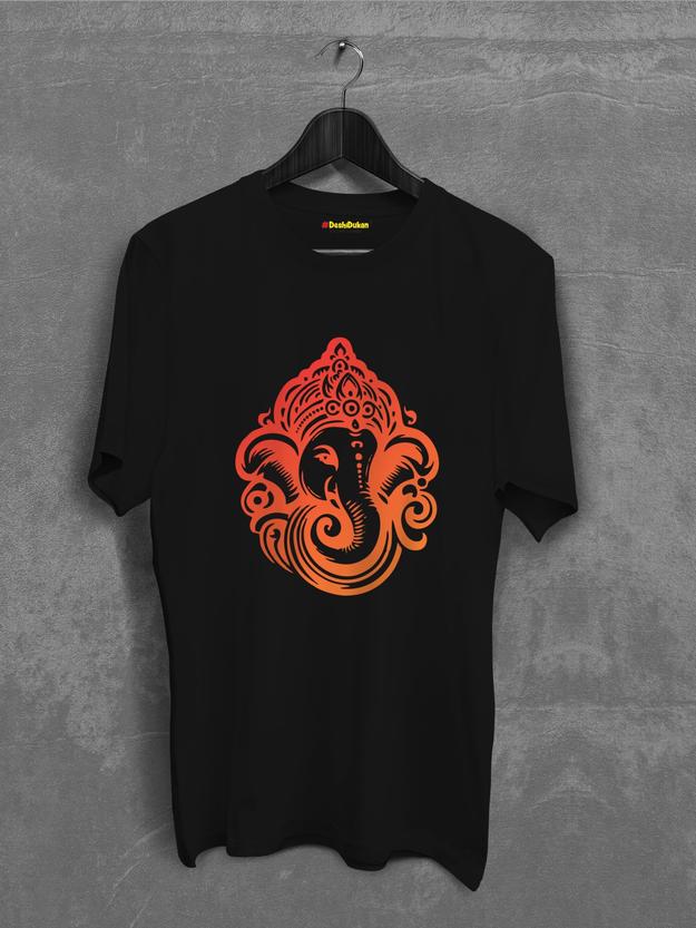 Ganpati Bappa Gradiant Vector T-shirt