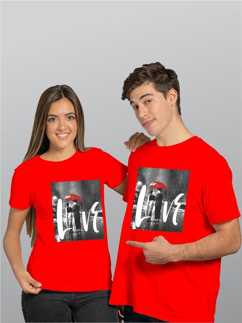 Love In Rain - Filmy Couple T-Shirts