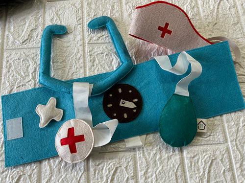 Doctors Set (15 Pc) | Felt Activity Toy