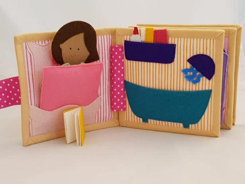 My Daily Activity Doll House (Girl Version) | Mini Quiet Book