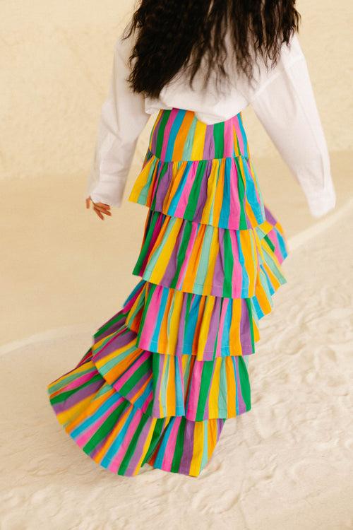 Sol Tiered Maxi Skirt