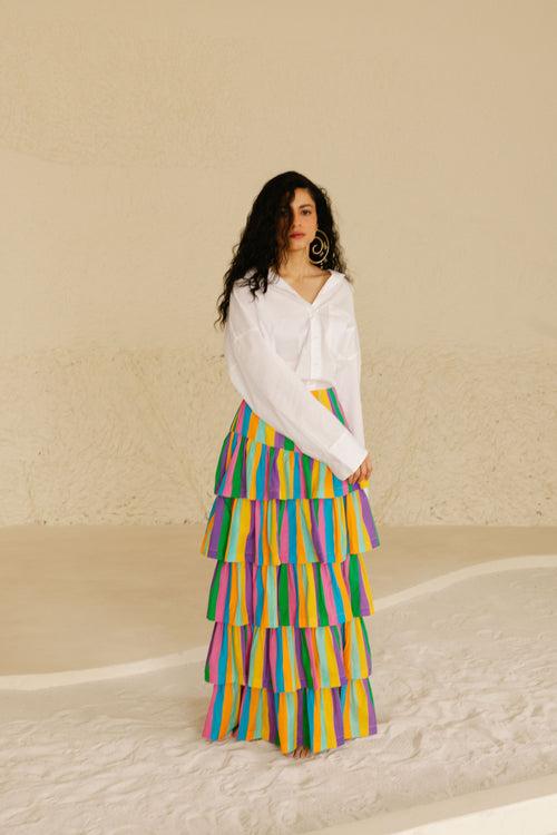 Sol Tiered Maxi Skirt