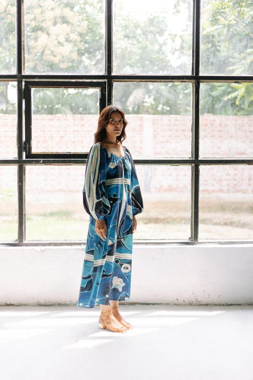 Maya/Illusion On/Off Shoulder Maxi Dress