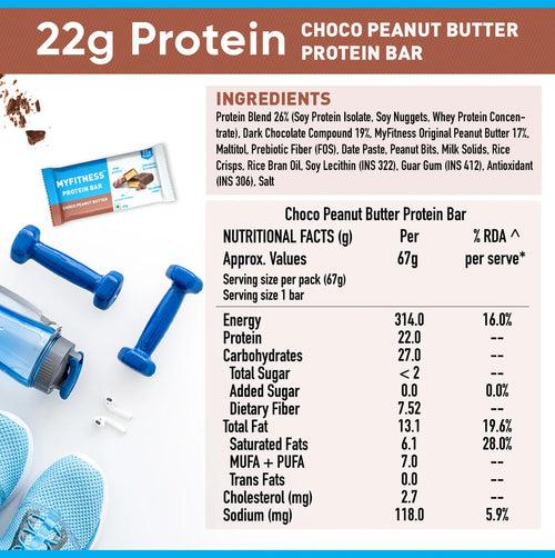 MyFitness Chocolate Peanut Butter Protein Bar