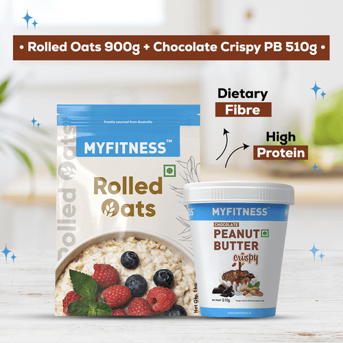 Rolled Oats & Chocolate Peanut Butter Crispy Combo