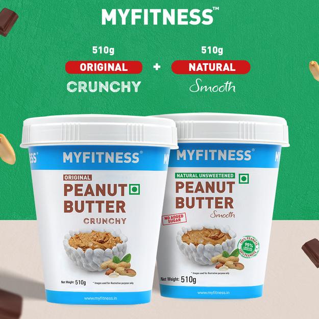 MyFitness Combo - Original Peanut Butter: Crunchy & Natural Peanut Butter: Smooth