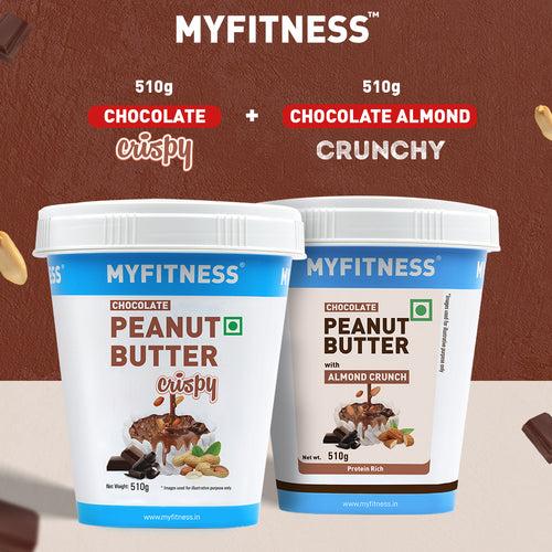 MyFitness Combo - Chocolate: Crispy & Chocolate Peanut Butter with Almond Crunch