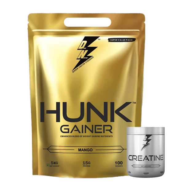 HUNK GAINER 5KG + CREATINE 200gm