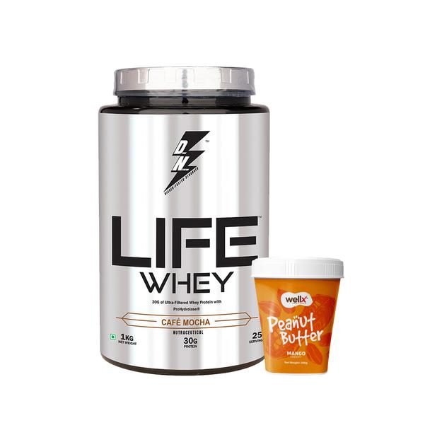 1kg Life Whey & 500gm Peanut Butter