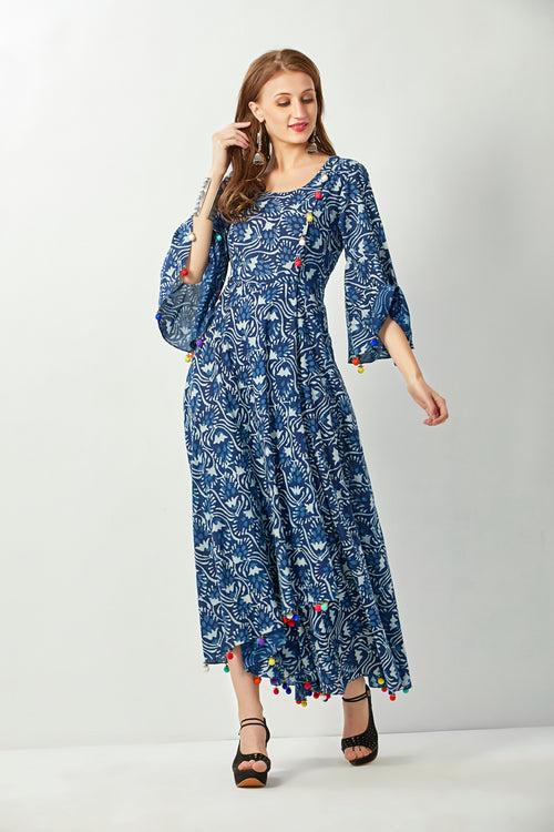 Cheerful Flowy Printed Dress