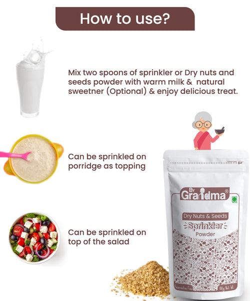 Dry Nuts & Seeds Sprinkler Powder