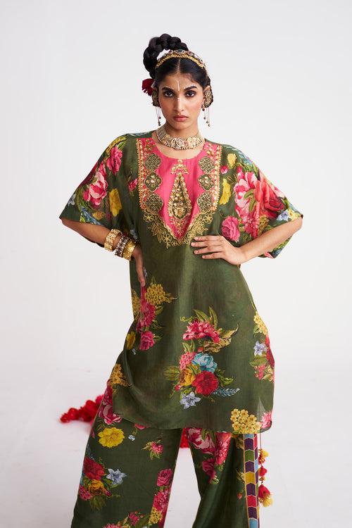 Dori chinar kurta set