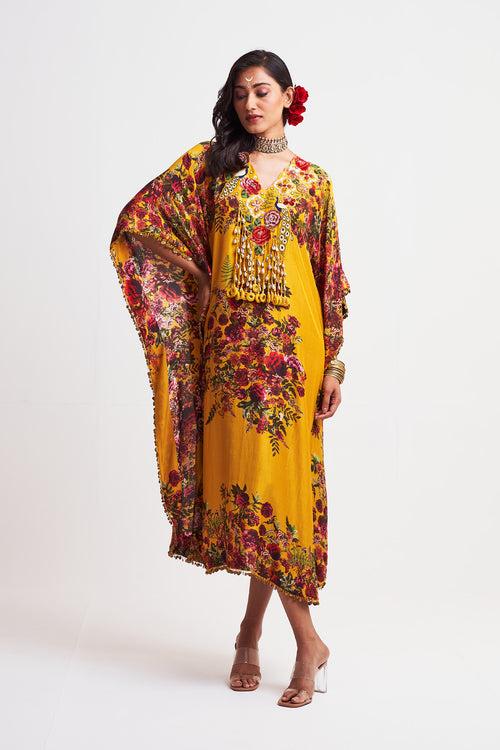 V neck kaftan