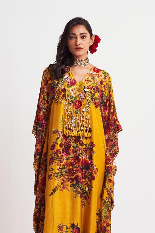 V neck kaftan