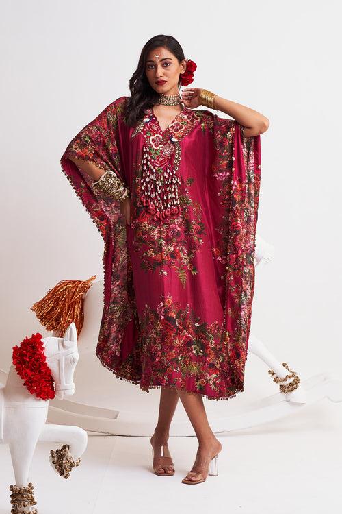 V neck kaftan