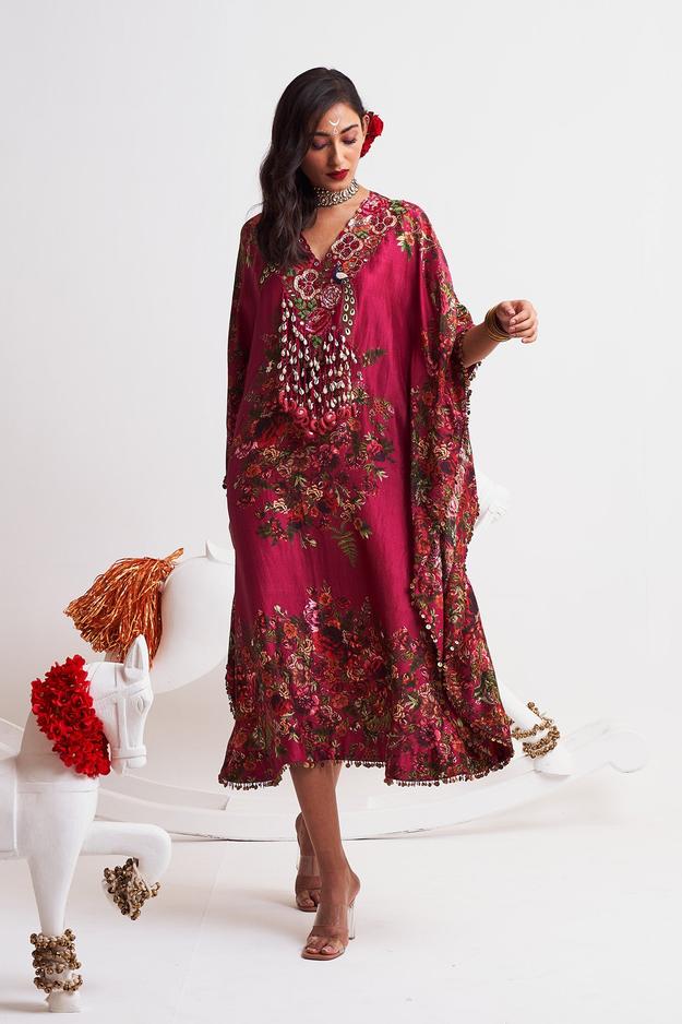 V neck kaftan