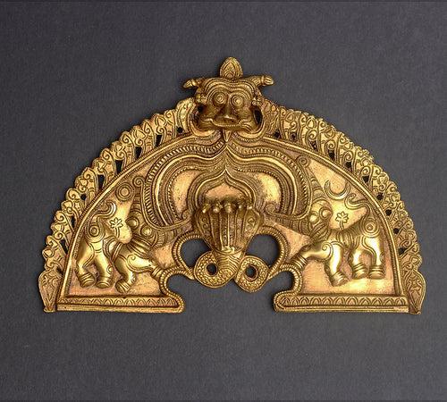 Brass Prabhawali Sheshnaag and Kirtmukha 13"